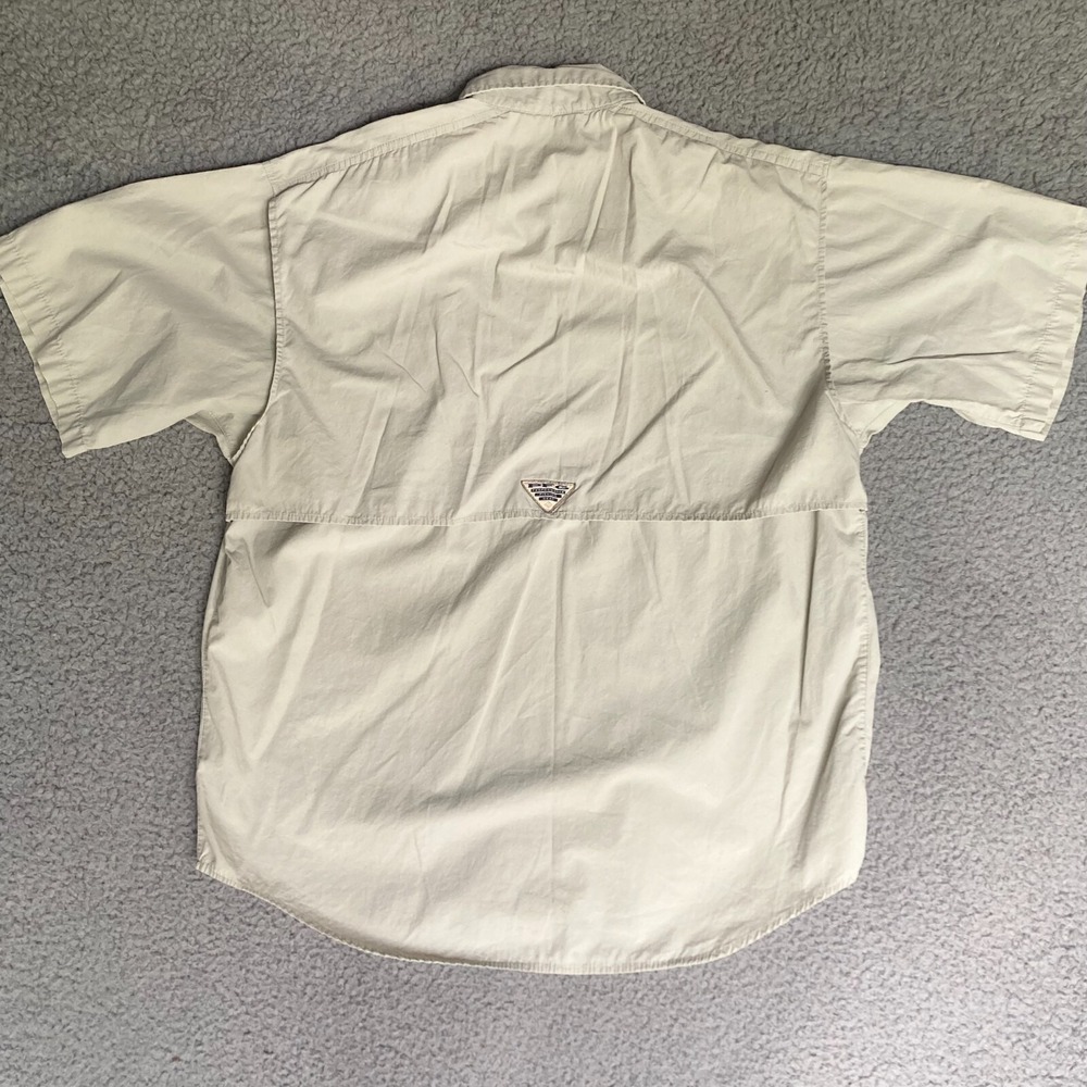 Columbia PFG Cargo Utility Shirt Mens L Vented Fishing Button Up Outdoor Camp - Picture 4 of 14
